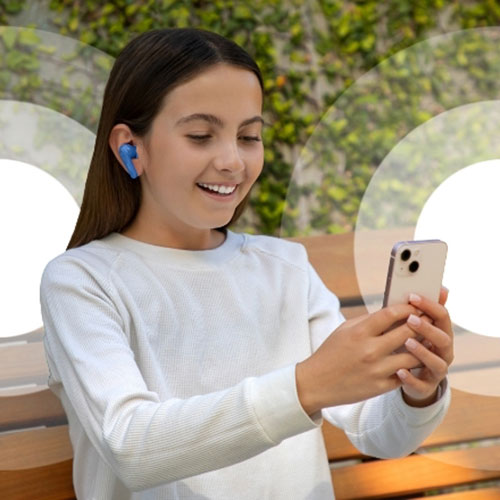Belkin SoundForm Nano In-Ear Sound Isolating Truly Wireless Kids Headphones - Blue