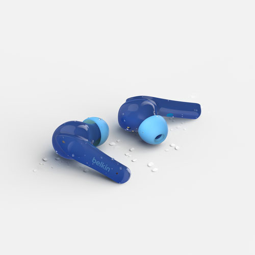 Belkin SoundForm Nano In-Ear Sound Isolating Truly Wireless Kids Headphones - Blue