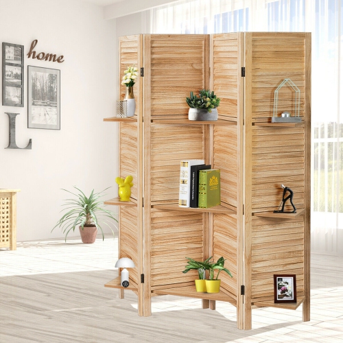 4 Panel Freestanding Folding Hinged Room Divider