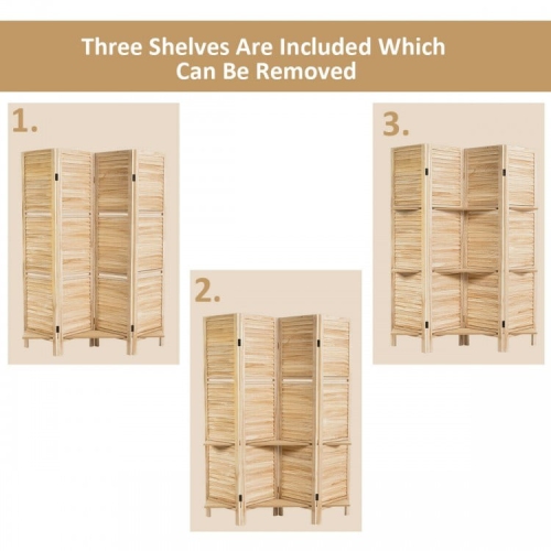 4 Panel Freestanding Folding Hinged Room Divider