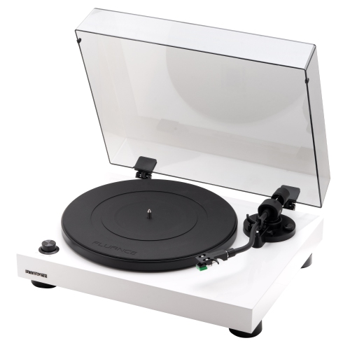 Tourne-disque haute fidélité en vinyle RT81 Elite de Fluance et haut-parleurs d’étagère stéréo 6,5 po amplifiés Ai61
