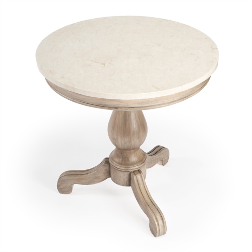 BEAUMONT LANE  Marble Accent Table In In Brown