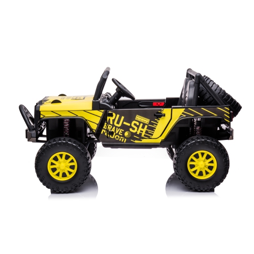 24V Freddo Raider 2 Seater Ride on w/ Leather Seats, LED Lights & Remote Control