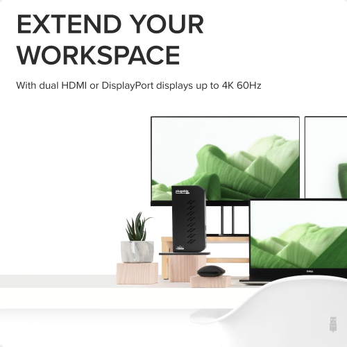 Plugable UD-6950Z Dual 4K Display HDMI or DisplayPort Universal Docking Station