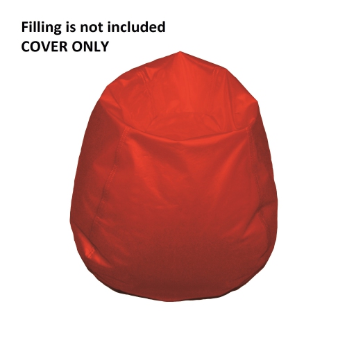 Fauteuil poire rond en vinyle de Boscoman pour enfants - Rouge - housse SEULEMENT - 96002073
