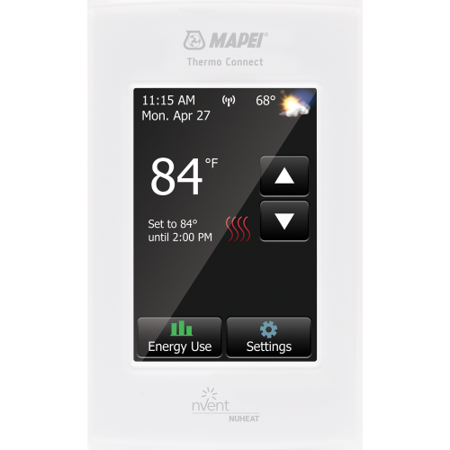 Mapei 2855301 Wi-Fi Touchscreen Programmable Radiant Floor Heating Thermostat