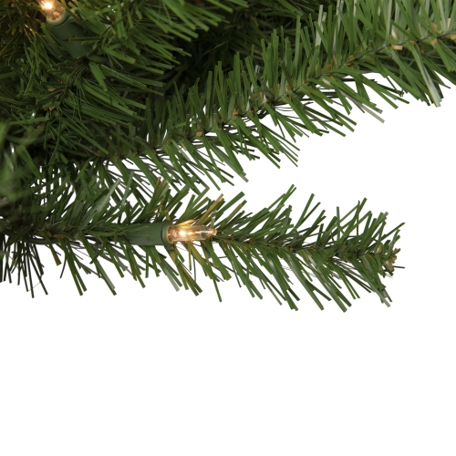 Pre-Lit Deluxe Dorchester Pine Artificial Christmas Wreath - 60" - Clear Lights