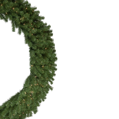 Pre-Lit Deluxe Dorchester Pine Artificial Christmas Wreath - 60" - Clear Lights