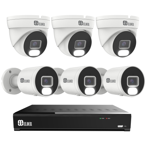 ELDER 【2024 New】 4K Security Camera System 8Mp, 8Ch Nvr Poe 6-Camera Outdoor 2Tb Color Night Vision, Person & Vehicle Detection Smart Home Surveillance Wired Diy, Hunter Series I live in Vancouver and it is always rainy/ installed these cameras 6 months ago after my previous system from other brand lasted only 4 months