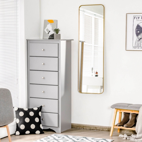 Full Length Wall Mounted Hanging Mirror with Stand Free Standing Body-Golden