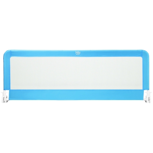 Barrière de sécurité très longue pliante et perméable à l’air de 59 po pour tout-petits avec courroie de sécurité - Bleu