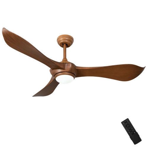 Gymax 52 Inch Ceiling Fan with Light Reversible DC Motor w/6 Wind Speeds & 8H Timer