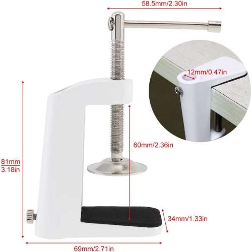 Camera Clamp Mount, Monitor Mount Bracket, C-Clamp, Super Clamp Mount, Clamp Mount Adapter, Base Stand, for LCD/DV Monitor, LED Lights, Flash Light