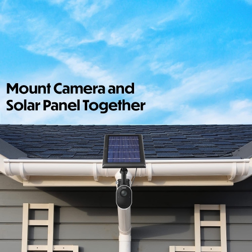 2-in-1 Universal Pole Mount for Camera & Solar Panel Compatible with Wyze, Blink, Ring, Arlo, Eufy Camera