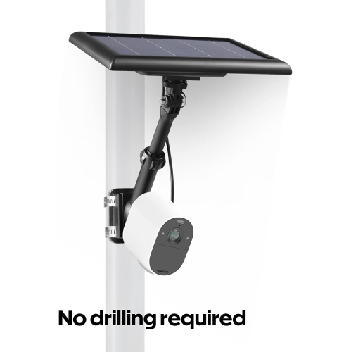 2-in-1 Universal Pole Mount for Camera & Solar Panel Compatible with Wyze, Blink, Ring, Arlo, Eufy Camera