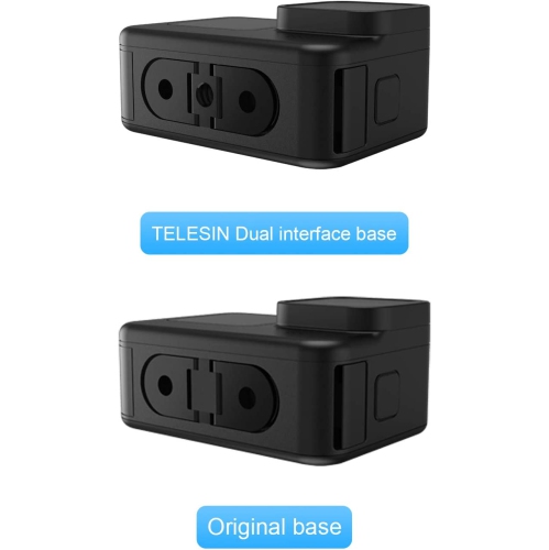 Replacement Adapter Mount with 1/4 Tripod Connector Port for GoPro Max Hero 10 Hero 9 Hero 8 Black, Dual Interface Design for Straightly Mounting for