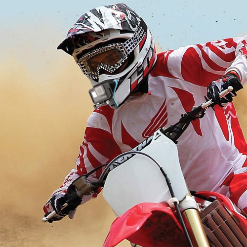 Motorcycle Helmet Chin Strap Mount Compatible with GoPro Hero 9, 8, 7,, 6 5 4 3, Hero Black, Session, Xiaomi Yi, SJCAM (Blue)