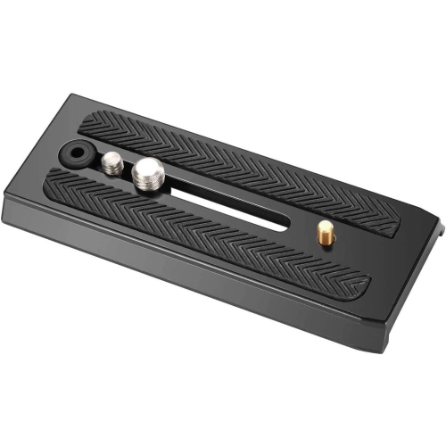 Rapid Connect Quick Release Sliding Plate Camera Mount with 1/4' and 3/8' Mounting Screws for Manfrotto 501HDV 503HDV MH055M0-Q5