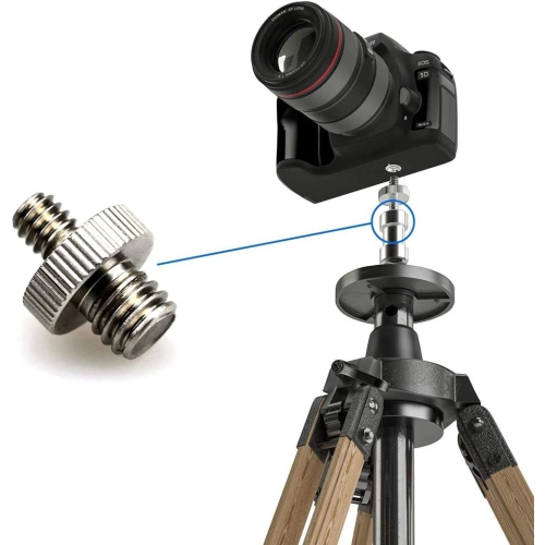 12 Pcs Camera Screw Adapter Converter for Tripod Monopod Ball Head, 1/4' Male to 1/4' Male, 1/4' Male to 3/8' Male, 1/4' Female to 3/8' Male Threaded