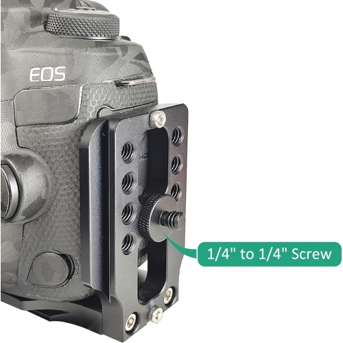 1/4 to 1/4 Male Threaded Screw Adapter for Mic Stand Camera Tripod Mic Mount Light Stand DSLR Camera Shoulder Mount Camera Cage, 6 Pcs by