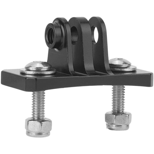 Skydiving Helmet Fixed Base Holder Adapter Mounts for GOPRO Hero 7/6/5/4/for SJCAM/for XiaoYi/for DJI OSMO Action Cameras(Black)