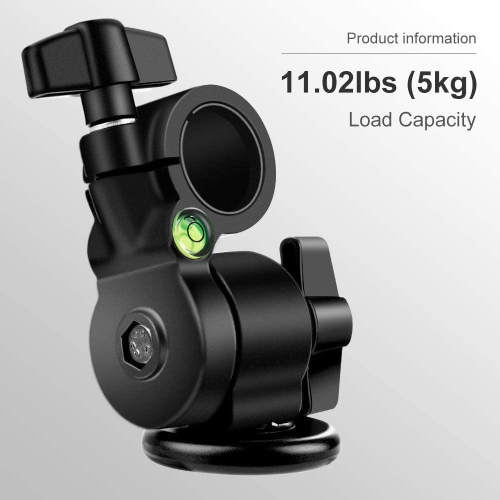 Tripod Extension Arm, 32 cm Tripod Boom Arm Tripod Tilt Arm Accessory for Supporting Cameras Black