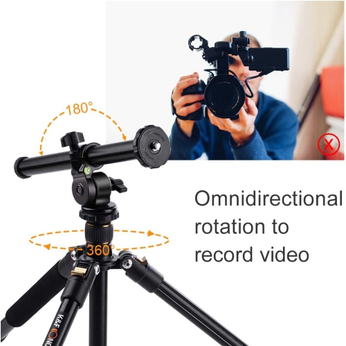 Tripod Extension Arm, 32 cm Tripod Boom Arm Tripod Tilt Arm Accessory for Supporting Cameras Black