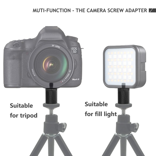 12 Pcs 1/4' 3/8' Light Stand Adapter, Tripod Screw Adapter Converter for DSLR Camera Tripod, Shoulder Rig, Flash Light Stand, Camera Cage, Lighting