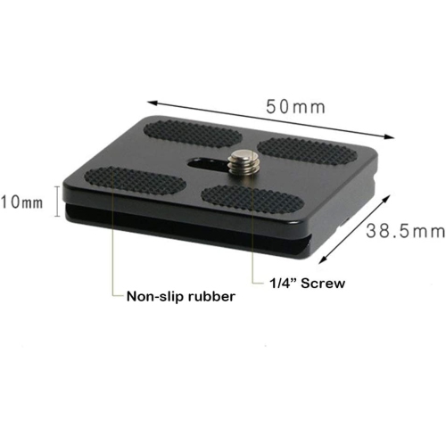 50mm Quick Release Plate Fits Arca-Swiss Standard for Camera Tripod Ballhead