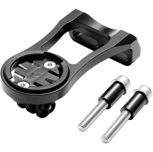 Combo Extended Out Front Mount Bicycle Computer GPS Cycling Handlebar Stem Mount Extended Holder Compatible with Camera Flashlight-Black