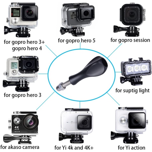 Thumbscrews 3pcs Long Thumbscrew and 1pc Short Thumbscrew for Gopro Hero 9 Hero 8 Hero 7 Hero 6 Hero 5 Hero 4 Hero 3+ Hero 3 Gopro Max Session and Yi Action Sjcam Akaso Came