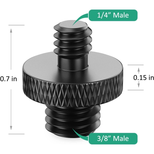 Camera Screw Adapter 12 Pcs 1/4 to 3/8 Thread Screw for Camera Tripod Monopod Ballhead Light Mic Stand, by