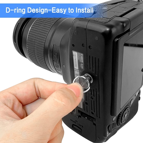 Camera Mounting Screw 15 Pcs D Shaft D-Ring 1/4 Mounting Screw, Quick Release Camera Flathead Slot Screw for Camera Tripod Monopod