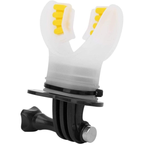 Mouth Bite Mount Mouthpiece Holder Adapter Surfing Diving Skating with Floaty and Neck Lanyard for Gopro Hero 7/6/5/4/3/3+ for SJCAM for XiaoYi