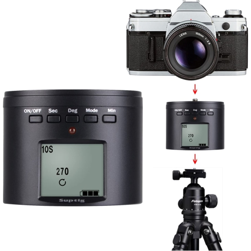 Tripod Mount Camera Tripod Mount Electric 360 Degree Tripod Head Compatible for Gopro Hero 10 Hero 9 Hero 8 Hero 7 Hero 6 Hero 5 Hero 4 Gopro Max DJI