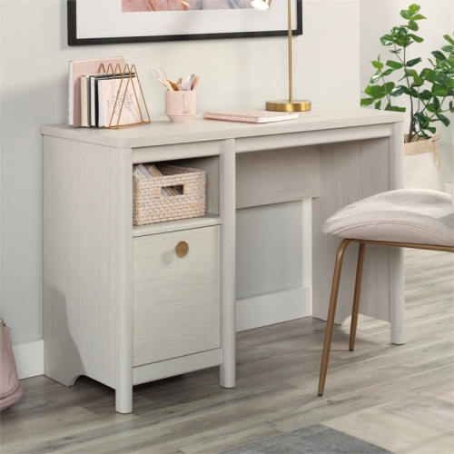 Sauder Dover Edge Transitional Engineered Wood Desk in Glacier Oak