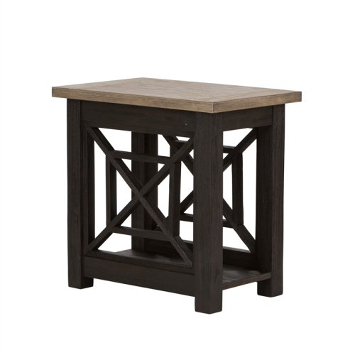 Heatherbrook Black Chair Side Table