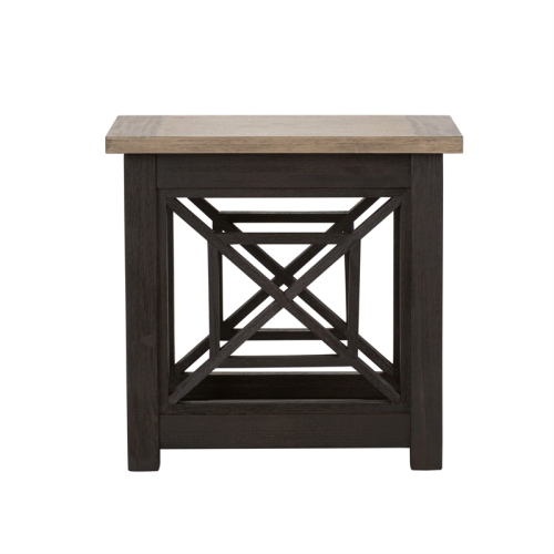 Heatherbrook Black Chair Side Table
