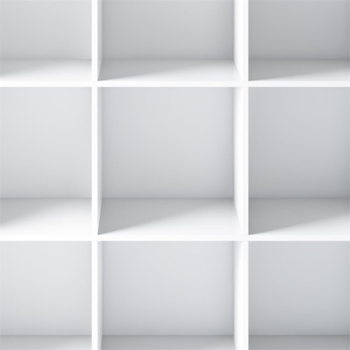 Simpli Home Artisan Wood Transitional 9 Cube Bookcase and Unit in White