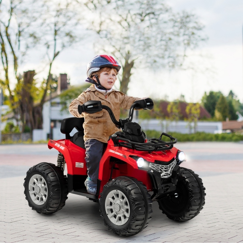 Costway 12V Kids Ride On ATV Electric 4-Wheeler Quad 2 Speeds w/ Mp3 & Headlights