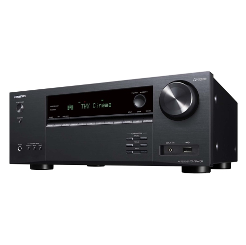 Onkyo TX-NR6100 7.2-CH home theatre receiver with Dolby Atmos, Wi-Fi, BT, Apple AirPlay 2,& Amazon Alexa compatibility+ Bonus Anti-Bacterial Touch