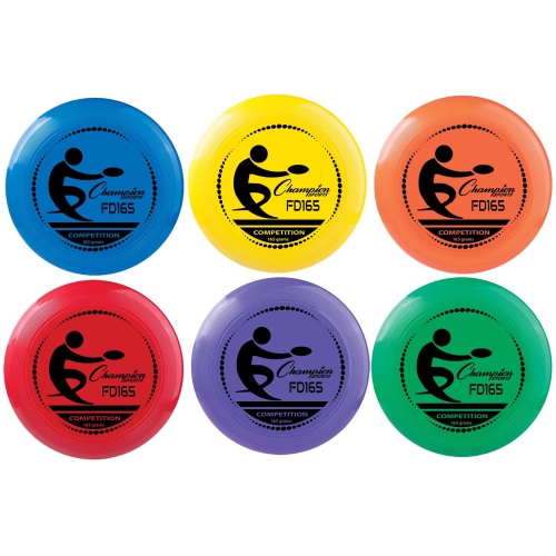 CHAMPION SPORTS  Competition Plastic Disc - Catch And Throw Flying Disc - 165 G