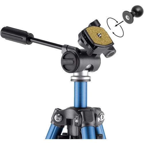 Female Camera 1/4 inch 20 Threaded Pattern to 22mm Ball Adapter Retail Black SP142022MM