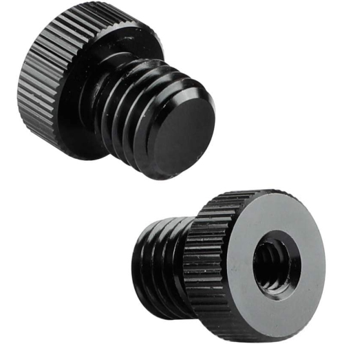 CAMVATE M12 Male to 1/4' Female Screw Adapter for 15mm Rod Plug(2 Pieces) ,