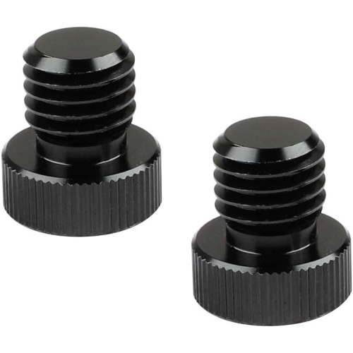 CAMVATE M12 Male to 1/4' Female Screw Adapter for 15mm Rod Plug(2 Pieces) ,