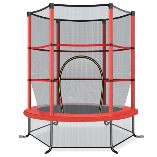 TopBuy – Mini trampoline d’exercice de 55 po pour enfants, certifié ASTM, forme hexagonale de mini-trampoline, pour tout-petit, pour enfant, cadeau d