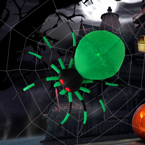 TOPBUY  5Ft Halloween Inflatables Spider W/ Colorful Magic Light Blow Up Yard Decoration Indoor Outdoor Inflates Spider W/ Led Eyes & Built-In Air