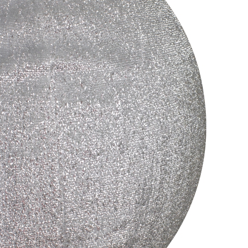 Boule de Noël gonflable commerciale scintillante pour l'extérieur - 27,5 po - Argenté