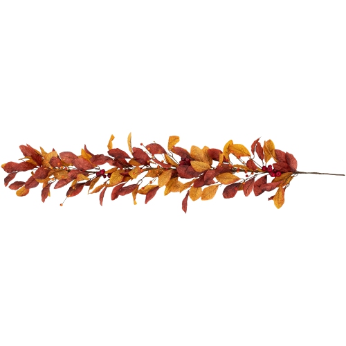 NORTHLIGHT  5' X 8" Berries With Orange And Leaves Artificial Fall Harvest Garland, Unlit In Red