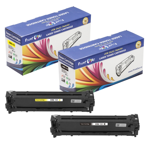 PRINTOXE® CRG 131 meilleure qualité de toner noir et JAUNE compatible Canon pour LBP7100C7100n LBP7110Cw MF6680DN / ImageClass MF8210CN MF28CW